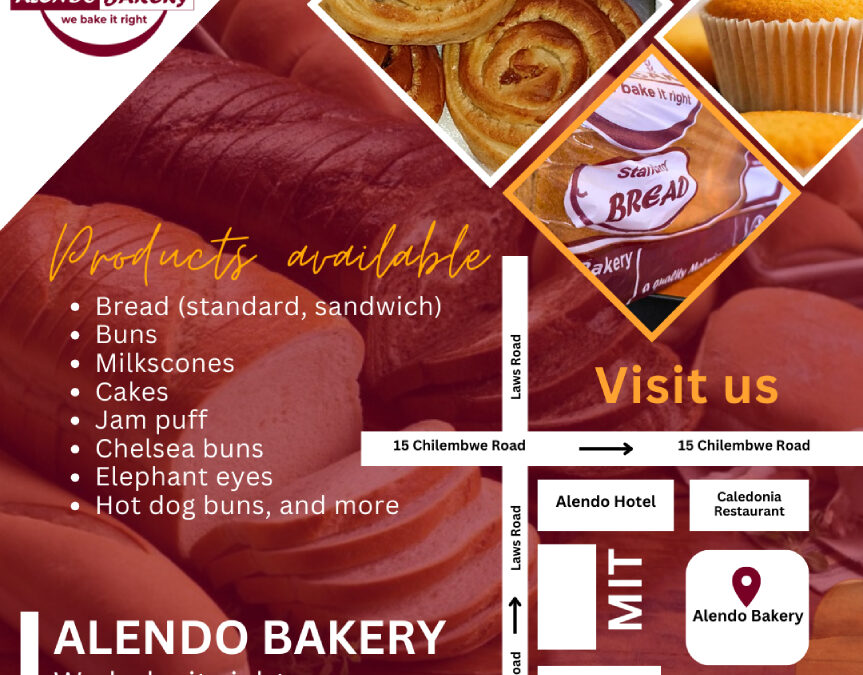 a poster showcasing bakery products